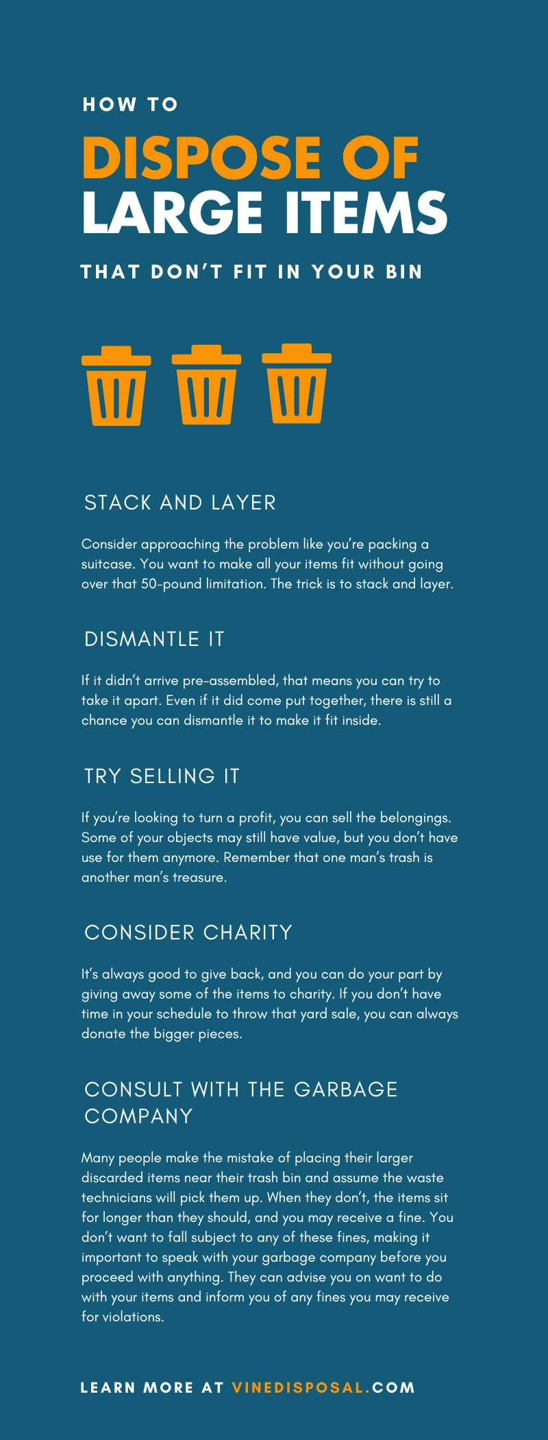 How To Dispose of Large Items That Don’t Fit in Your Bin