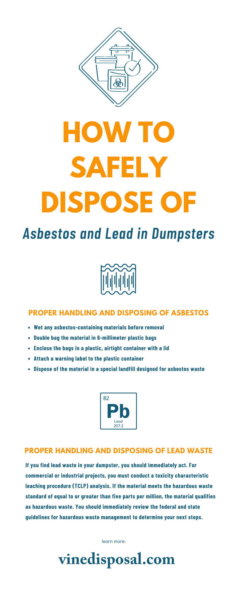 How To Safely Dispose of Asbestos and Lead in Dumpsters